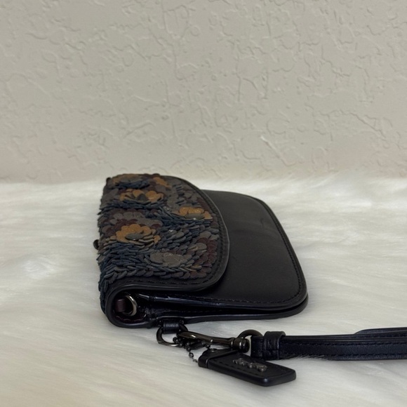 Coach Clutch With Leather Sequin - Picture 4 of 11